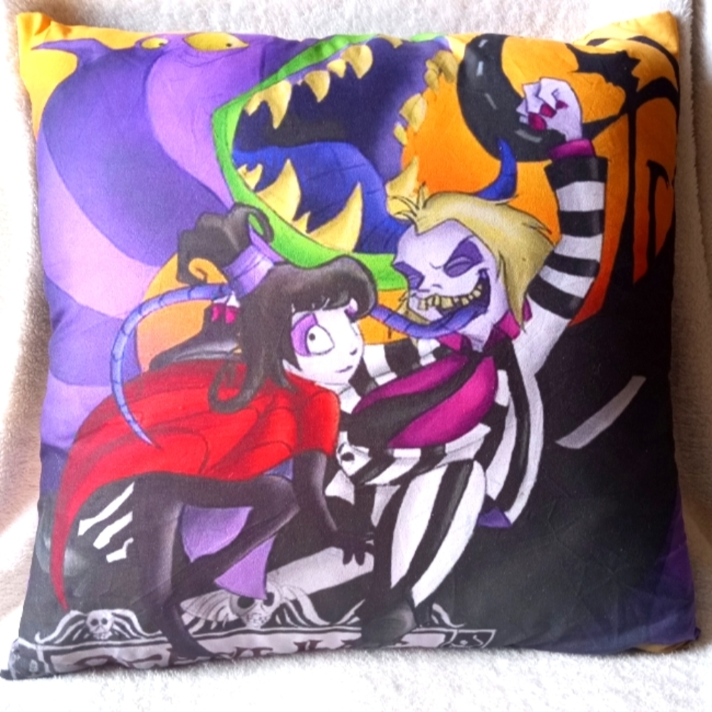Beetlejuice pillow